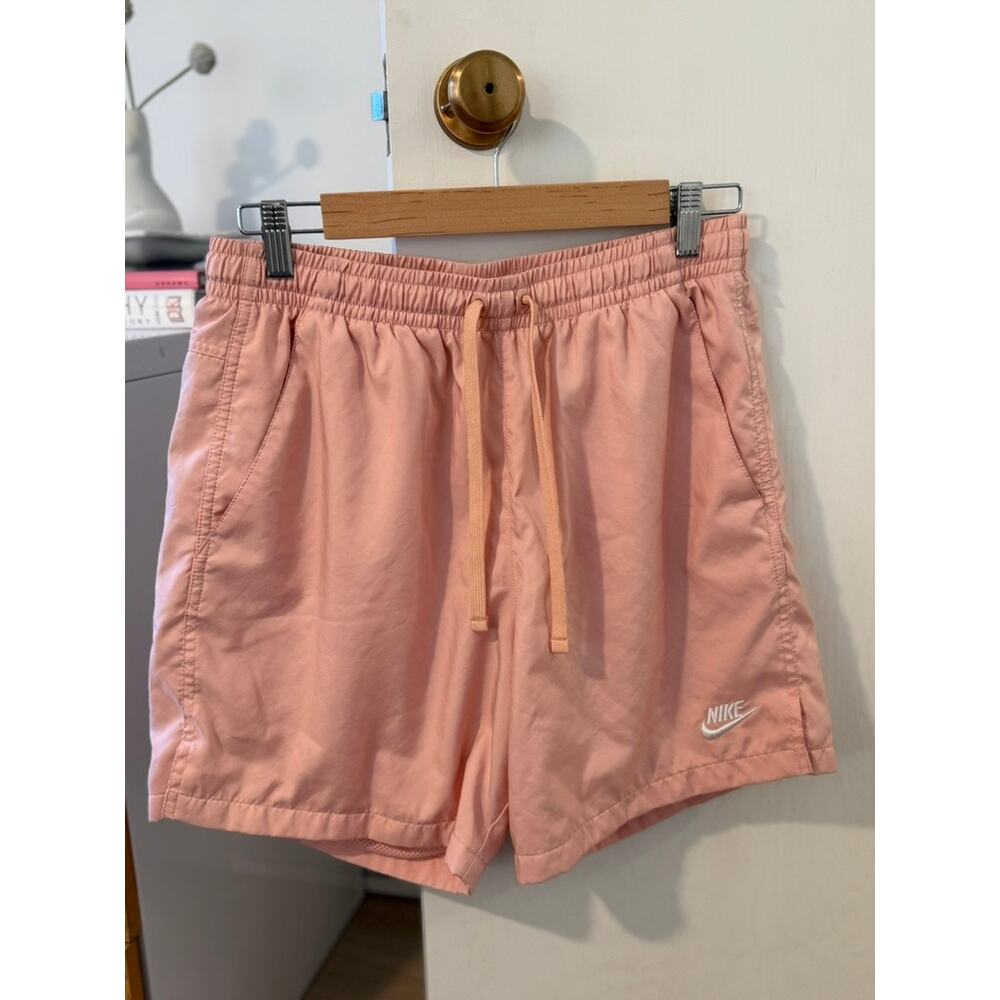 Nike Peach Athletic Shorts 🍑 Vintage Style Running‎ Shorts Drawstring Size M